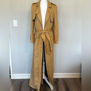 ✨ Luxurious Tan Trench Coat – Floor‑Length & Stunning! ✨